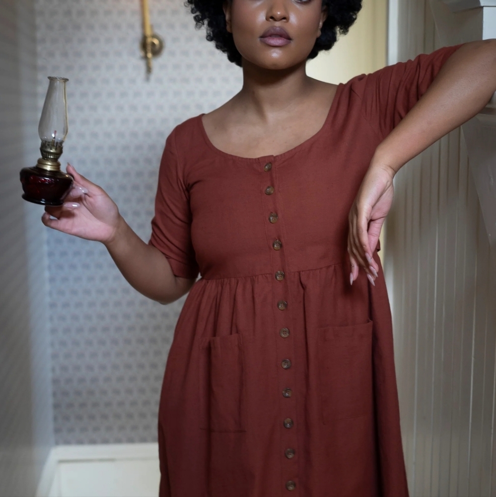 Little Cottonwood Rust Prairie Dress